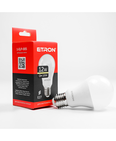 LED лампа ETRON Light 1-ELP-005 A60 12W 3000K E27