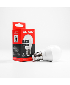LED лампа ETRON Light 1-ELP-042 G45 8W 4200K 220V E27