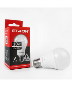 LED лампа ETRON Light 1-ELP-1248 A60 10W 12V-48V 4200K E27
