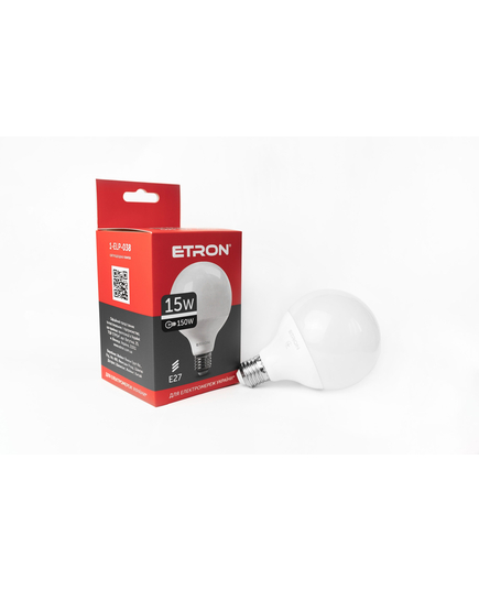 LED лампа ETRON Light 1-ELP-038 G95 15W 4200K 220V E27