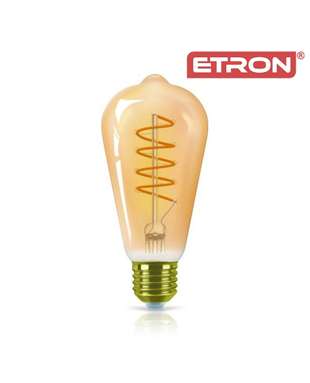 Светодиодная филаментная лампа ETRON Filament ST64 Vintage 7W E27 2700K золото