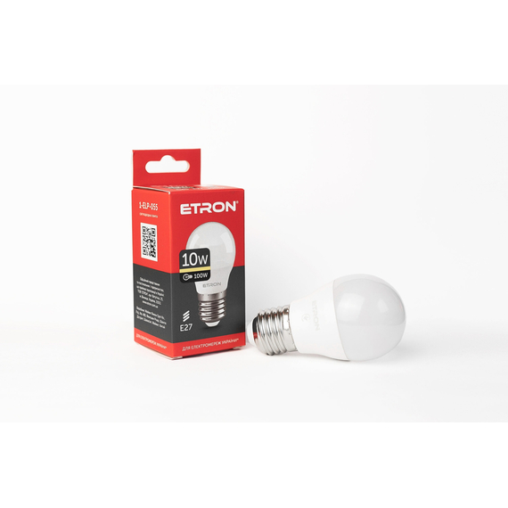 LED лампа ETRON Light 1-ELP-055 G45 10W 3000K 220V E27