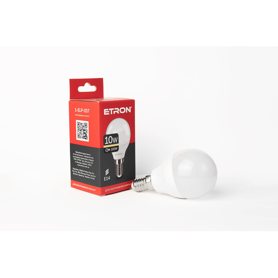 LED лампа ETRON Light 1-ELP-057 G45 10W 3000K 220V E14