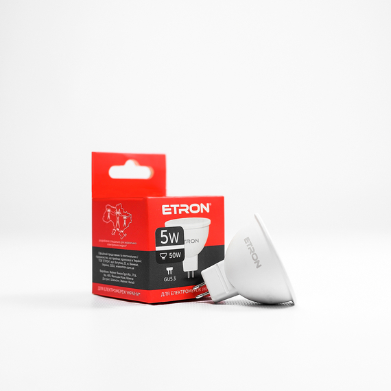 LED лампа ETRON Light 1-ELP-062 MR16 5W 4200K 220V GU5.3