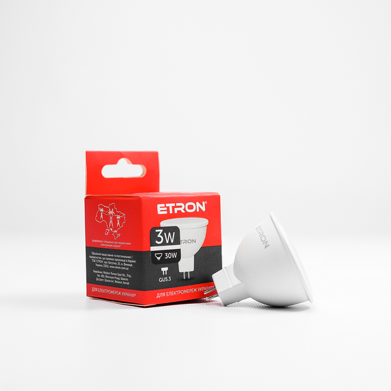 LED лампа ETRON Light 1-ELP-064 MR16 3W 4200K 220V GU5.3